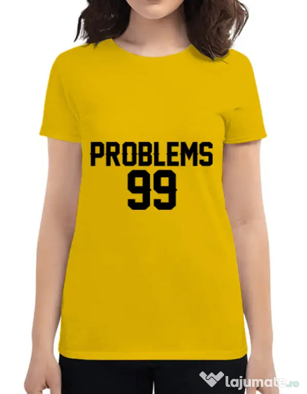 Tricou ADLER dama 99 Problems Galben