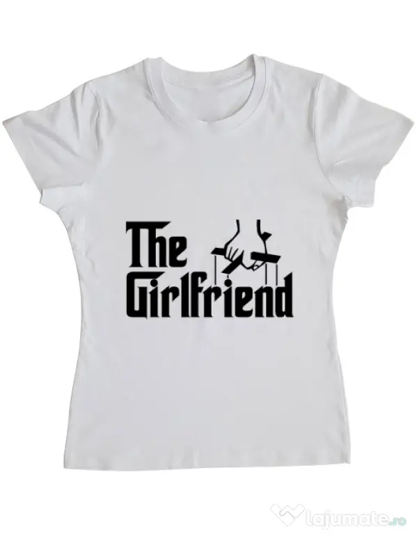 Tricou ADLER dama The girlfriend Alb