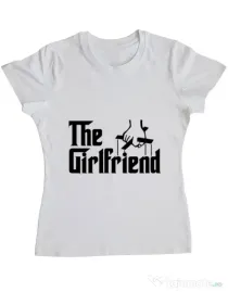 Tricou ADLER dama The girlfriend Alb
