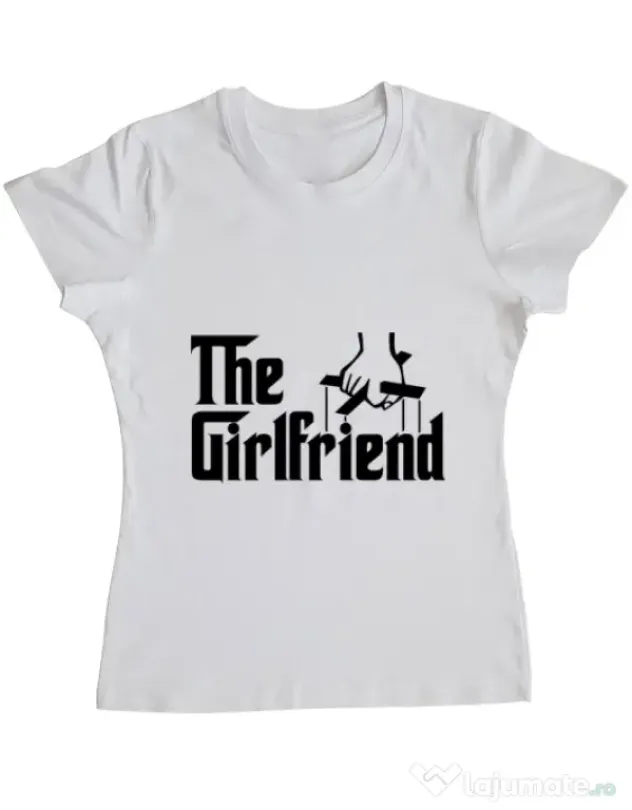 Tricou ADLER dama The girlfriend Alb