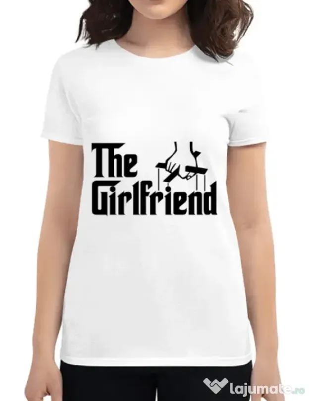 Tricou ADLER dama The girlfriend Alb