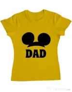 Tricou ADLER dama Mouse dad Galben