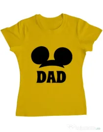 Tricou ADLER dama Mouse dad Galben