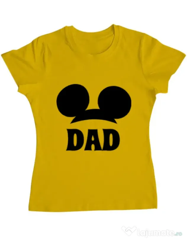 Tricou ADLER dama Mouse dad Galben