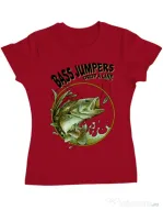 Tricou ADLER dama Bass jumpers drop a line Rosu