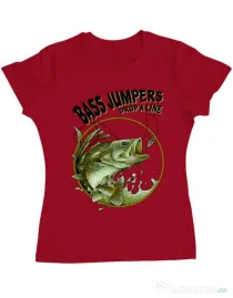 Tricou ADLER dama Bass jumpers drop a line Rosu