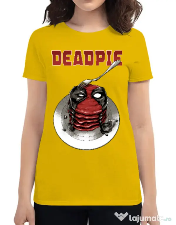 Tricou ADLER dama Deadpie Galben