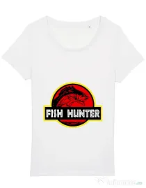 Tricou STANLEY STELLA dama Fish hunter Alb