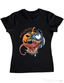 Tricou ADLER dama Halloween Venom Negru
