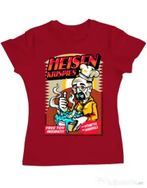 Tricou ADLER dama Heisen krispies Rosu