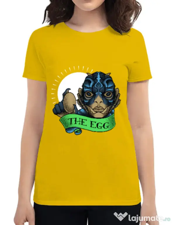 Tricou ADLER dama Shape of water Galben