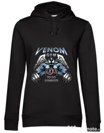 Hoodie dama cu gluga Venom gym Negru