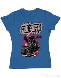 Tricou ADLER dama Star rider Albastru azuriu