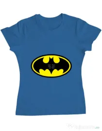 Tricou ADLER dama Six pack Batman Albastru azuriu