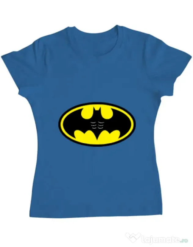 Tricou ADLER dama Six pack Batman Albastru azuriu