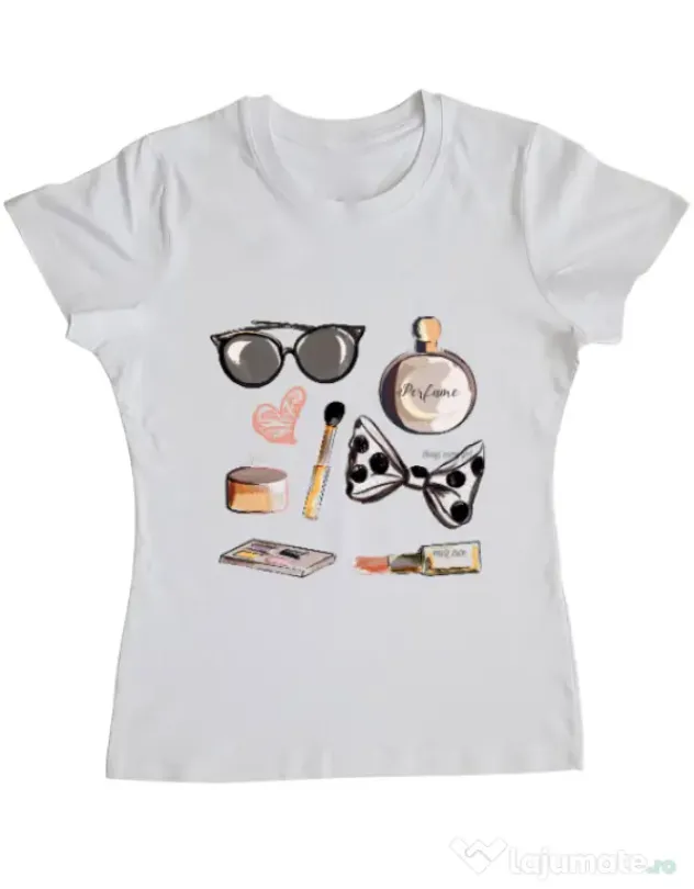 Tricou ADLER dama Every girl Alb