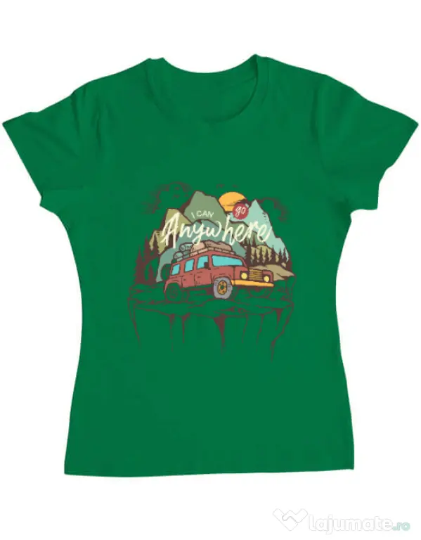 Tricou ADLER dama Adventure Verde mediu
