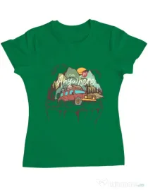 Tricou ADLER dama Adventure Verde mediu