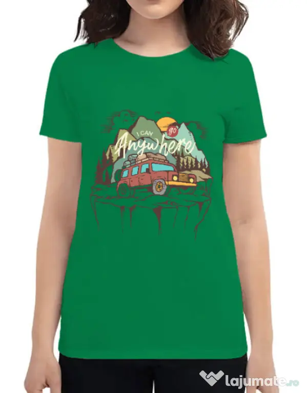 Tricou ADLER dama Adventure Verde mediu