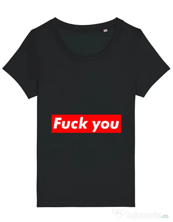 Tricou STANLEY STELLA dama Fuck you Negru