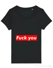 Tricou STANLEY STELLA dama Fuck you Negru