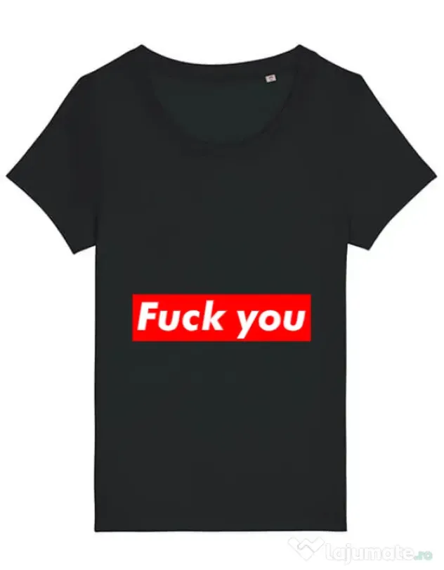 Tricou STANLEY STELLA dama Fuck you Negru