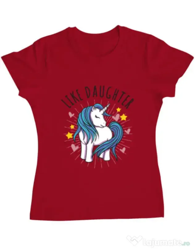 Tricou ADLER dama Like daughter Rosu