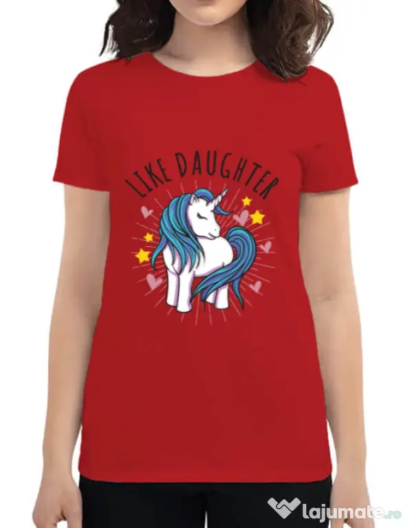 Tricou ADLER dama Like daughter Rosu