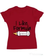 Tricou ADLER dama I like formula Rosu