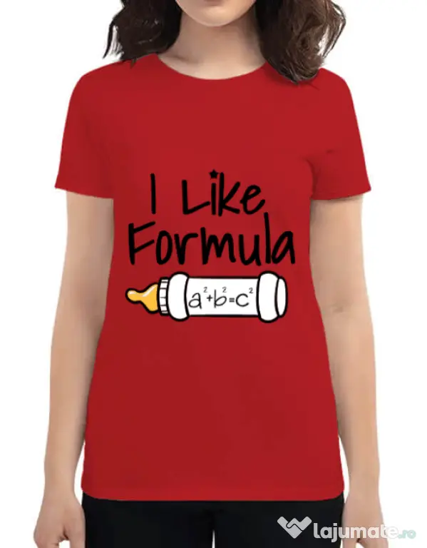 Tricou ADLER dama I like formula Rosu