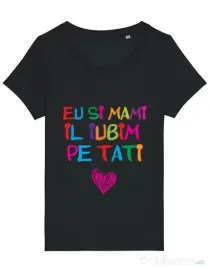 Tricou STANLEY STELLA dama Il iubim pe tati Negru