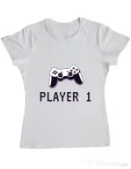 Tricou ADLER dama Player 1 Alb