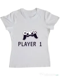 Tricou ADLER dama Player 1 Alb