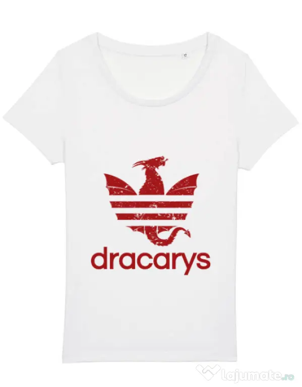 Tricou STANLEY STELLA dama Dracarys Alb