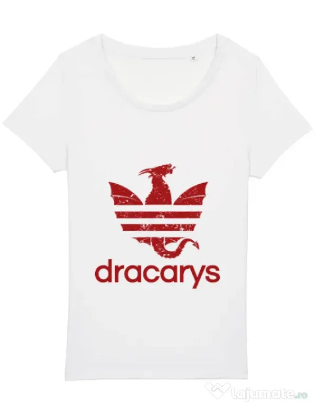 Tricou STANLEY STELLA dama Dracarys Alb