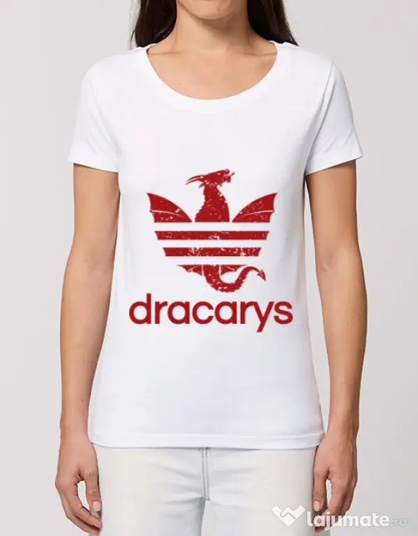 Tricou STANLEY STELLA dama Dracarys Alb