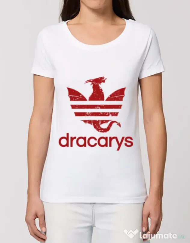 Tricou STANLEY STELLA dama Dracarys Alb