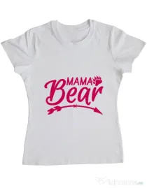Tricou ADLER dama Mama bear Alb
