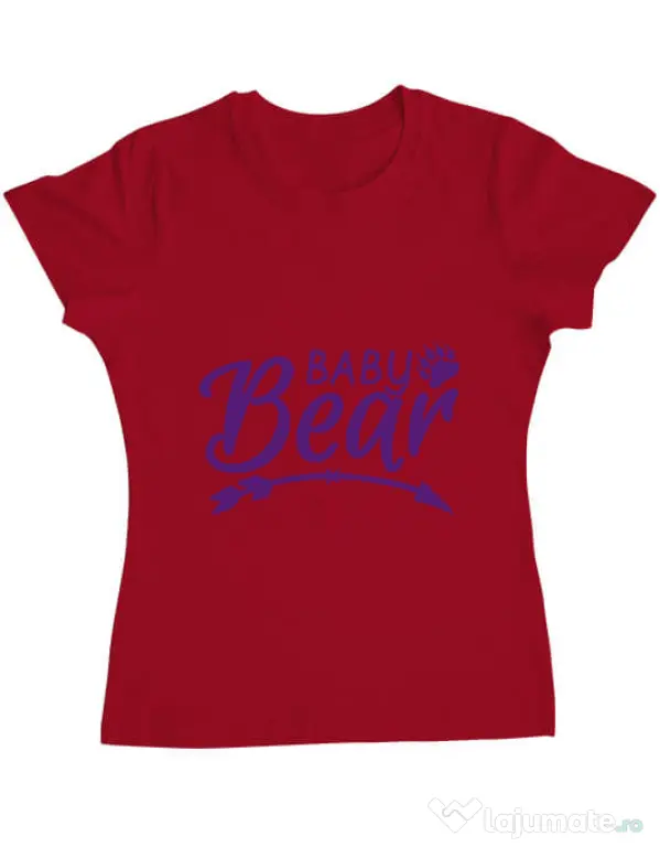 Tricou ADLER dama Baby bear Rosu