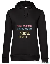 Hoodie dama cu gluga Perfect baby Negru