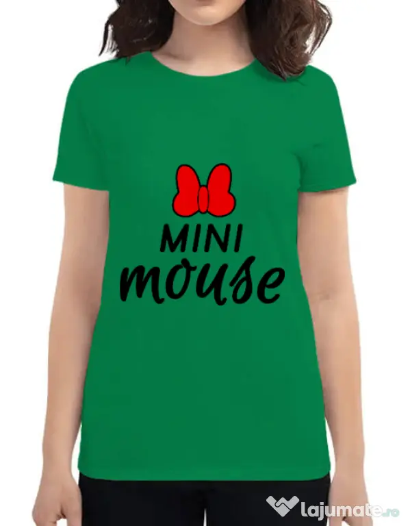 Tricou ADLER dama Mini mouse Verde mediu