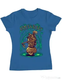 Tricou ADLER dama Armed and ready Albastru azuriu