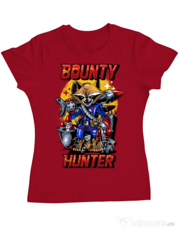Tricou ADLER dama Bounty hunter Rosu