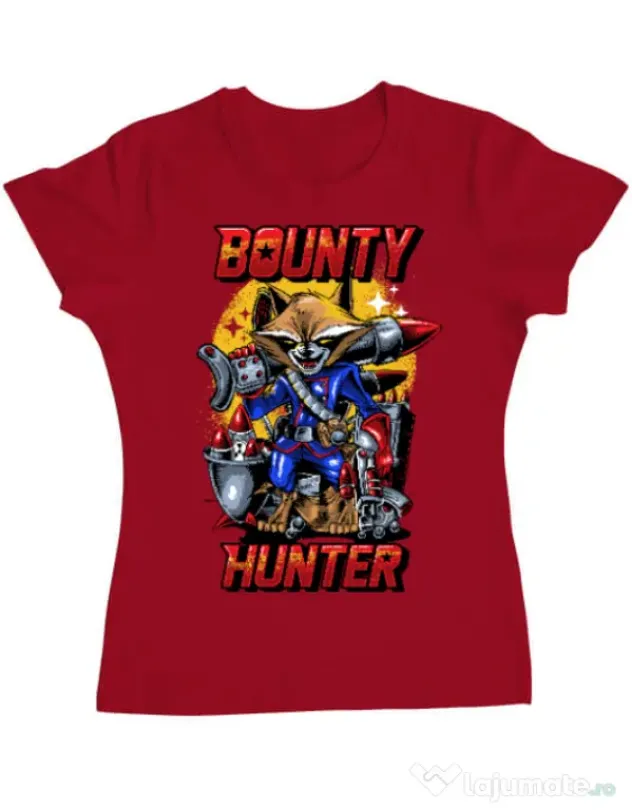 Tricou ADLER dama Bounty hunter Rosu
