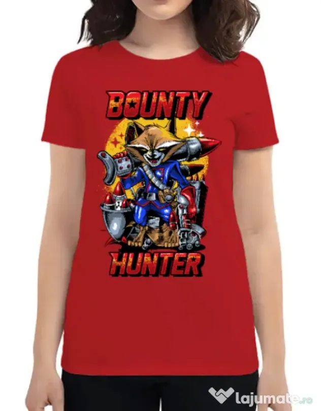 Tricou ADLER dama Bounty hunter Rosu