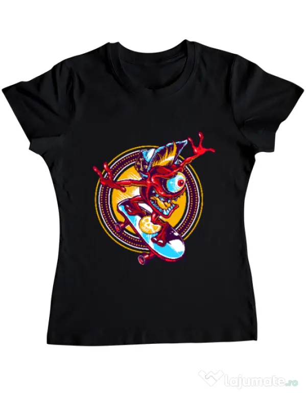Tricou ADLER dama Cali skate Negru