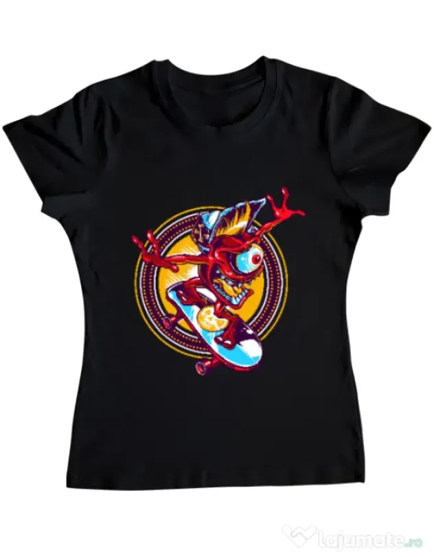 Tricou ADLER dama Cali skate Negru