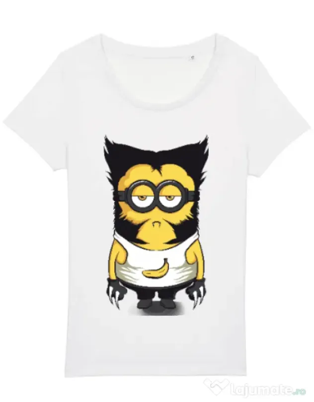 Tricou STANLEY STELLA dama Wolve minion Alb