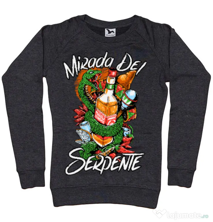 Bluza ADLER dama Mirada Del Serpiente Negru melanj
