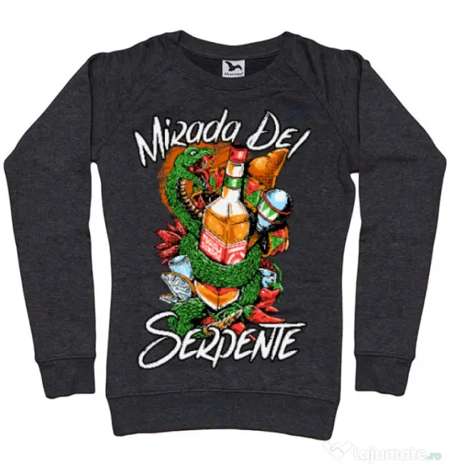 Bluza ADLER dama Mirada Del Serpiente Negru melanj